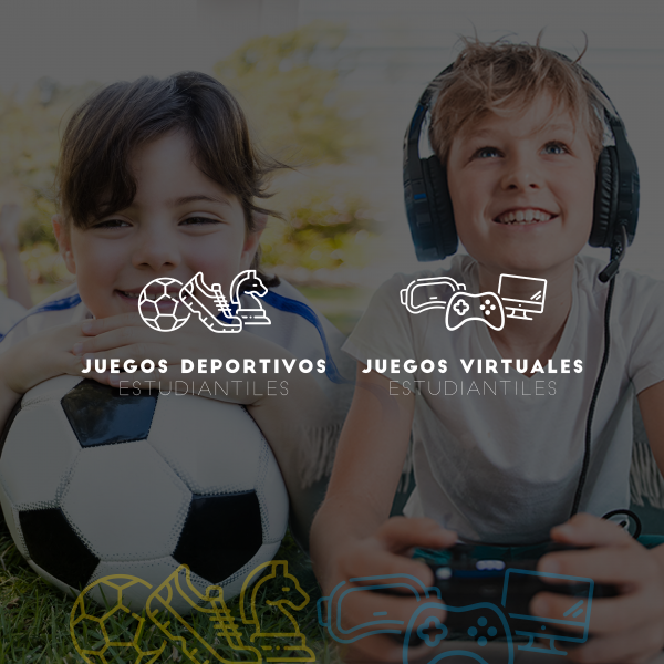 Niña con un balón de futboll y un niño con audífonos y dispositivo 