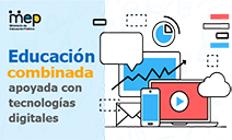 Educación combinada apoyada con tecnologías digitales