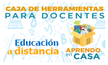 Botón con los logos de proyectos de educación a distancia