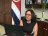 La Ministra de Educación Pública, Guiselle Cruz, estableció comunicación,mediante una videoconferencia, con los jóvenes