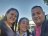 La estudiante junto a su maestra Karla Madrigal y su director Jorge Morera