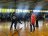 Estudiantes haciendo series con el balón