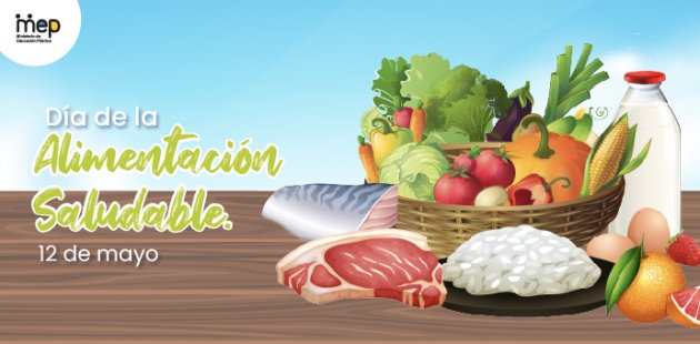 Se ilustra un platón de frutas, verduras, legumbres, carnes y cereales. 