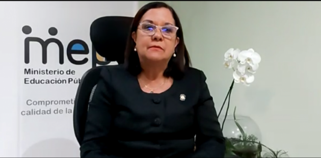 Ministra de Educación, Guiselle Cruz Maduro.