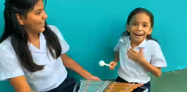 Estudiantes participan en video de Fiestas Patrias 2023