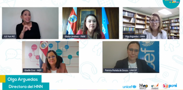 Conversatorio virtual autoridades educativas, de niññez y adolescencia y salud