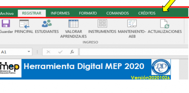 Imagen muesta menú principal de HEDIMEP