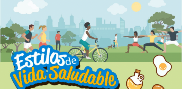 afiche digital de Estilos de Vida Saludable