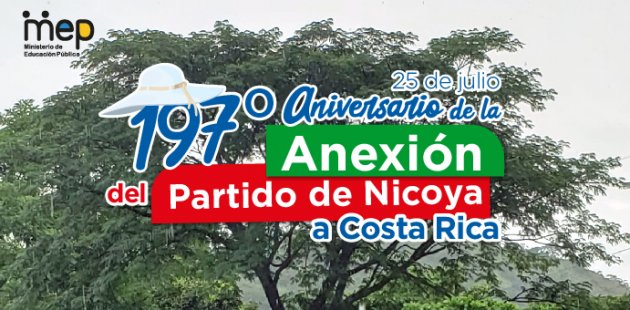 Árbol de Guanacaste. 197º Aniversario de la Anexión del Partido de Nicoya.