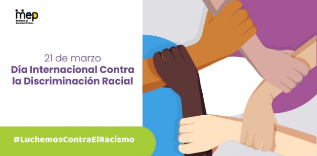 Manos de diferentes colores de piel unidas generando un círculo