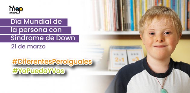 Un niño sonriendo para el día de Síndrome de Down