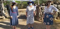 Imagen muestra a la Ministra y Viceministras de Educación en Santa Rosa