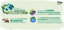 Se ilustra a una mujer protegiéndo el globo terráqueo.
