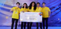 Estudiantes ganadores del Colegio Técnico Profesional de Atenas