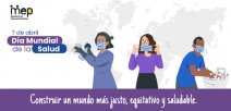 Se observan tres personas realizando labores de protección y desinfección.