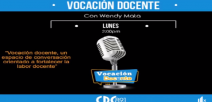 imagen muestra micrófono para radio y anuncia la frecuencia para escuchar 