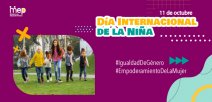 Día Internacional de la Niña, 11 de octubre. 