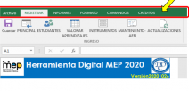Imagen muesta menú principal de HEDIMEP