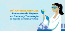 Imagen muestra mujer joven y científica 