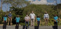 Presidente con comunidad educativa 