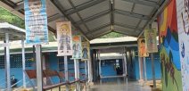 Foto de centro educativo promocionando la lectura