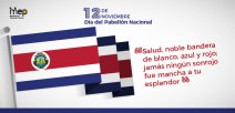 Afiche digital de la efeméride del 12 de noviembre Día del Pabellón Nacional