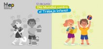 Imagen que tiene dos infantes, uno en un escenario laboral y otro jugando y leer