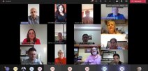 Foto muestra personas que participaron en reunión virtual