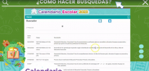 Calendario Escolar 2023