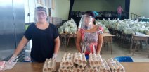 Novena entrega de alimentos