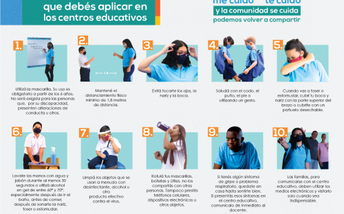  Las 10 reglas de hora que debés aplicar en los centros educativos 