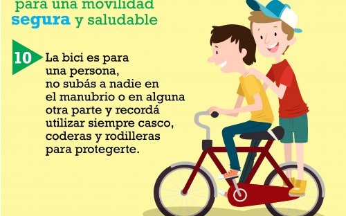 Dos niños en una bicicleta