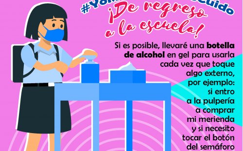 Llevaré alcohol en gel para usarlo cada vez que toque algo externo