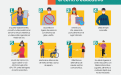 Afiche de reglas para la atención del público en el centro educativo