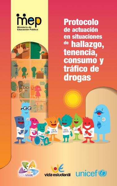 Portada del Protocolo de hallazgo, tenencia, consumo y tráfico de drogas